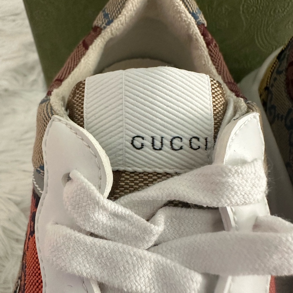 New Authentic Gucci 663681 Women's‎ Rhyton Sneakers Size 35.5 35 1/2 - Picture 3 of 9